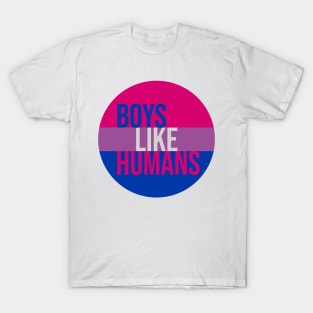 Boys Like Humans - Bisexual Pride Flag T-Shirt